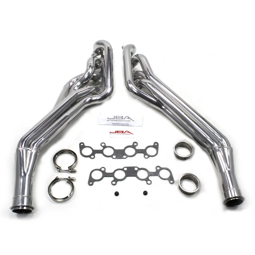 Long Tube 5.0L Silver Ctd for 2011-2014 Mustang