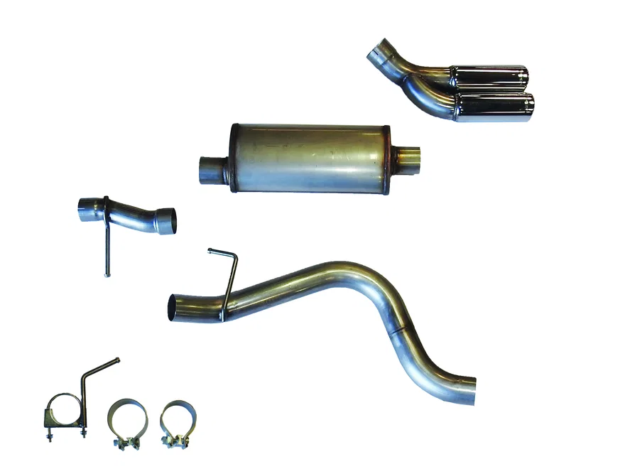 Cat Back Exhaust 2 1/2"  2019-2021 Ford Ranger 2.3L Dual  3 1/2" Tips Side Rear Exit