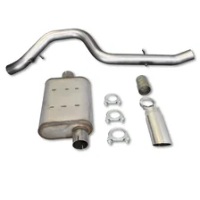 Cat Back Exhaust 1997-1999 JEEP TJ Wrangler 2.5/4.0L 304SS Single rear image 1