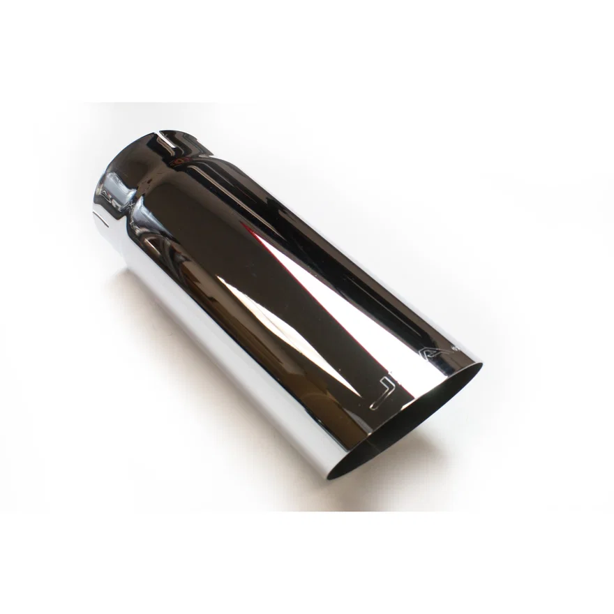 Performance Exhaust 12-08216 4" x 4.5" x 12" Angle Cut Chrome Plated Exhaust Tip