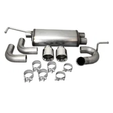 Axle Back Exhaust 2007-2018 JEEP JK Wrangler 3.8/3.6L 304SS Dual Rear image 1