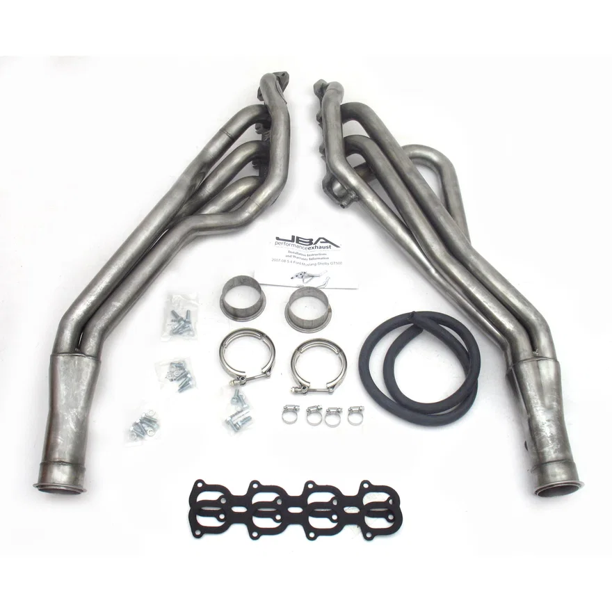 2007-2014 GT500  Long Tube 5.4/5.8L Raw 409 for Ford Mustang