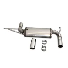 Axle Back Exhaust 2007-2018 JEEP JK Wrangler 3.8/3.6L 304SS Single rear image 1