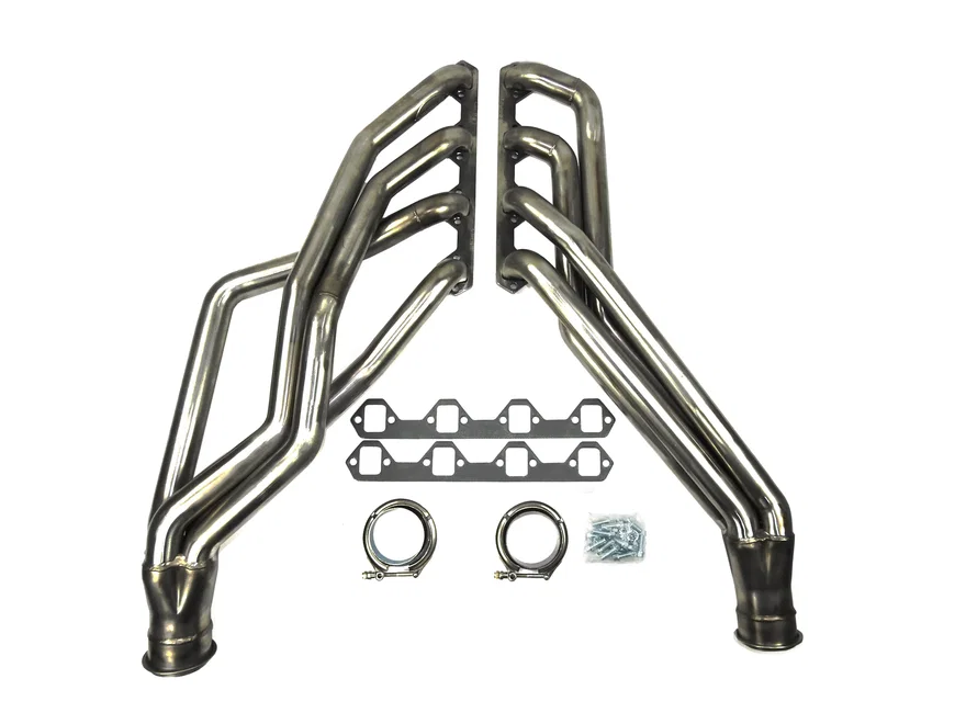 Long Tube 351W Raw 409 for 1965-1973 Mustang