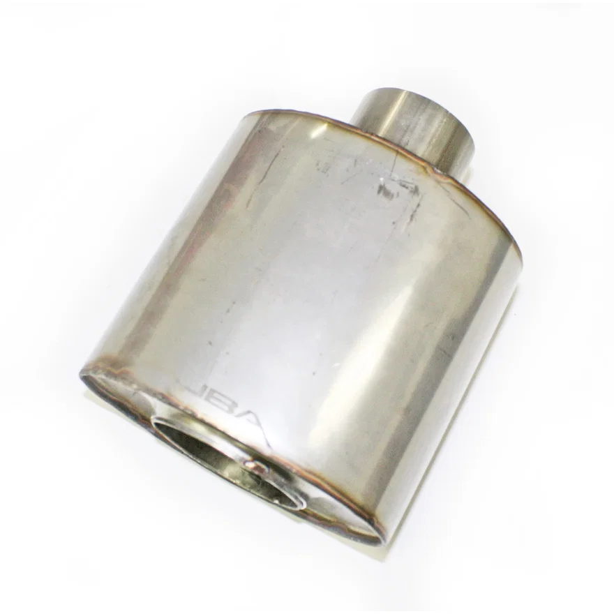 Performance Exhaust 40-250600 "Universal" Straight-Through 304SS Muffler 6"x6"x4" 2.5" Inlet Diameter Center/Center