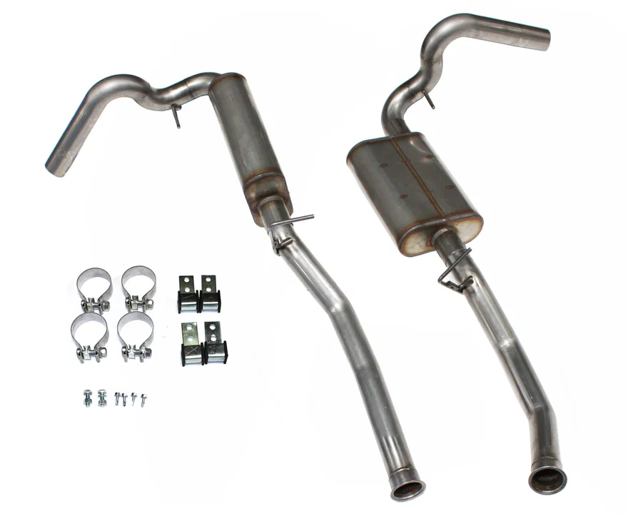 Cat Back Exhaust 1966-1977 Ford Bronco 260-302 409SS Dual Side