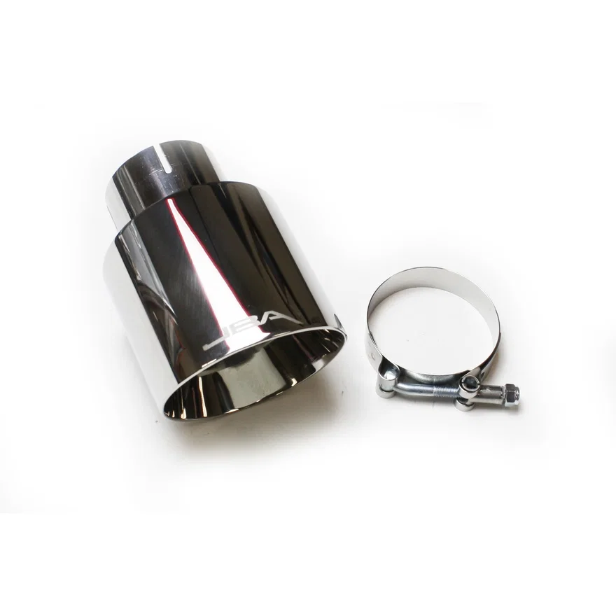 Performance Exhaust  12-08257 2.5" x 4" x 5 3/4"" Double Wall Polished S/S Chrome Tip - Clamp on