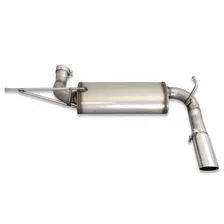 Axle Back Exhaust 2007-2018 JEEP JK Wrangler 3.8/3.6L 304SS Single rear image 2