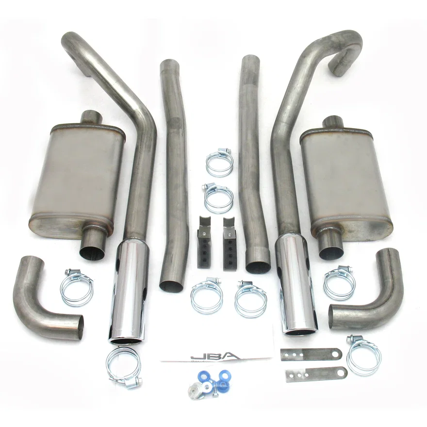 Header Back Exhaust 1965-1970 Ford Mustang  260-428 409SS Dual Under Rear Valance