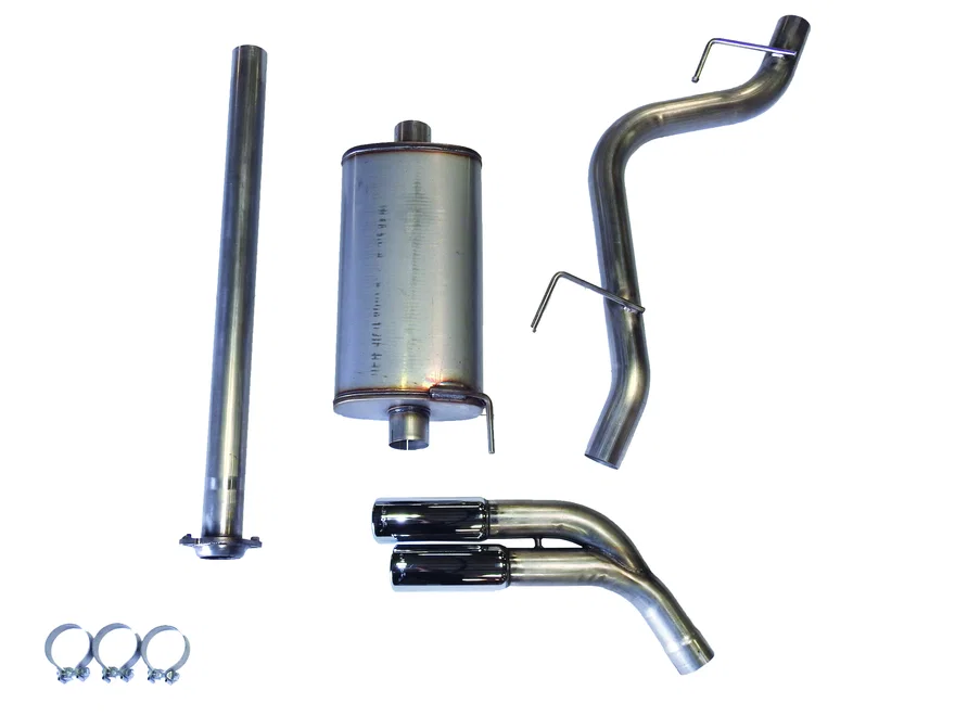 Axle Back Exhaust 3" 2017-21 Ford Raptor 3.5 Eco Boost Dual  4" Tips Rear Exit