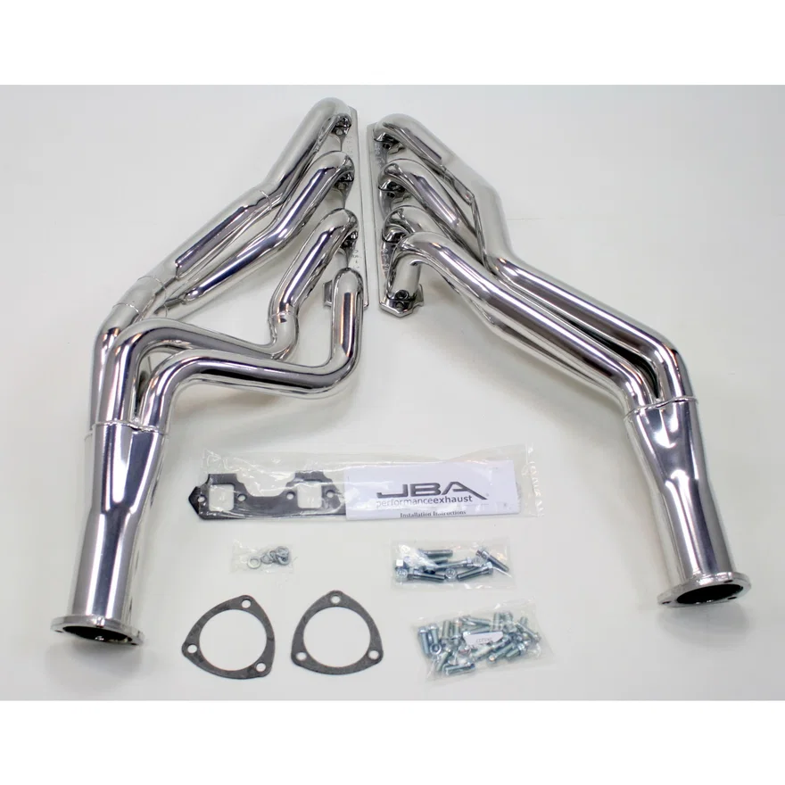 Long Tube 260-302 Silver Ctd for 1965-1973 Mustang