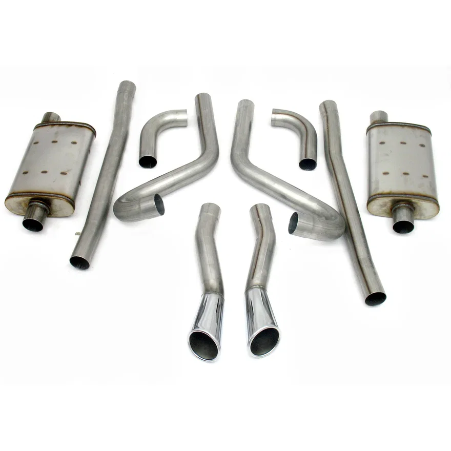 Header Back Exhaust 1965-1966 Ford Mustang  260-289 409SS Dual Through Rear Valance