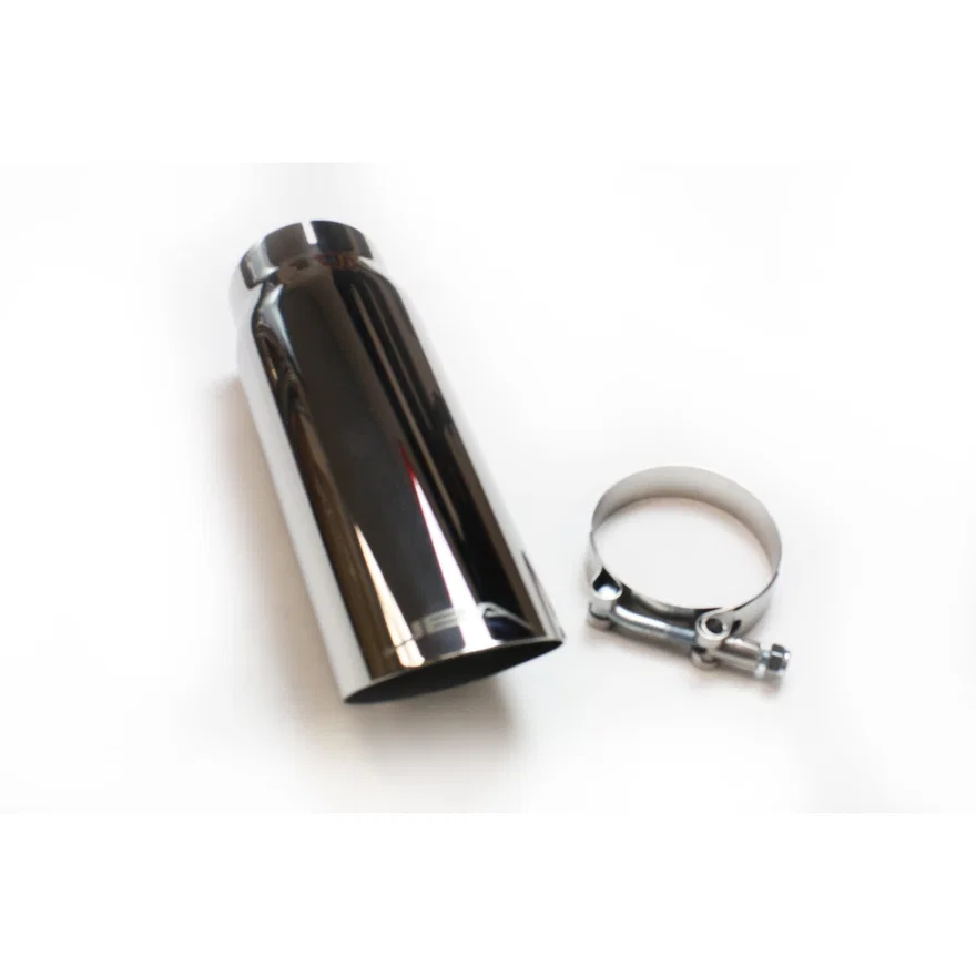 Performance Exhaust 12-08209 2.5" x 3" x 9"  Polished S/S Chrome Tip - Clamp on