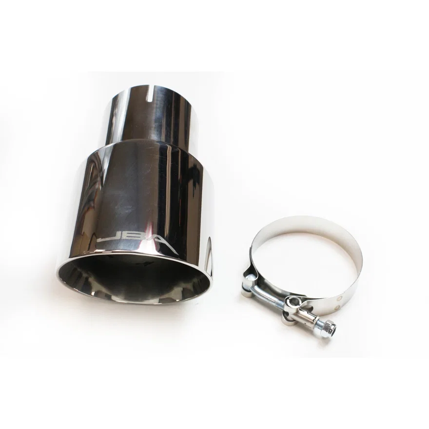 Performance Exhaust 12-08272 3" x 4" x 7 1/4" Double Wall Polished S/S Chrome Tip - Clamp on