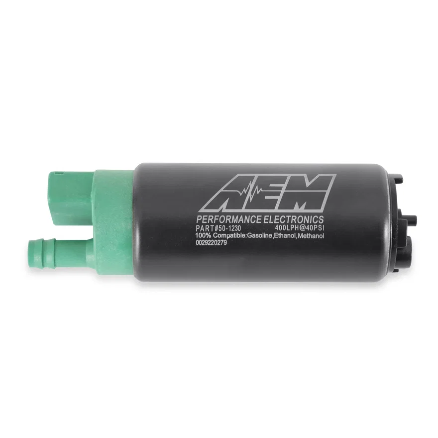 400LPH E85-COMPATIBLE HI FLOW IN-TANK FUEL PUMP - DOUBLE BARB