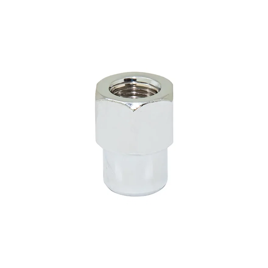 Short Mag Open End Lug Nut 13/16" Hex 1/2"-20 Chrome Bulk