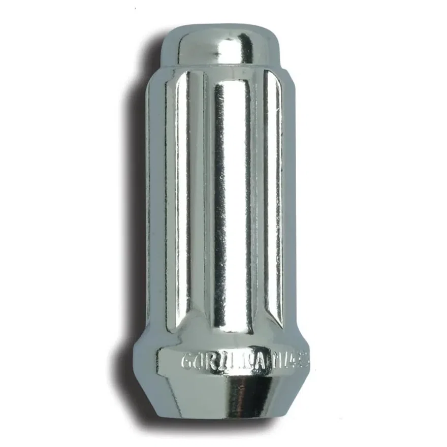 Small Diameter Spline Duplex Lug Nut 9/16"-18 Chrome Bulk