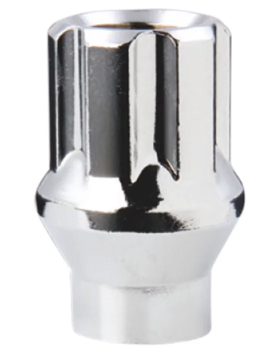 Small Diameter Spline   Open End E-T Lug Nut 12mm x 1.50 Chrome Bulk