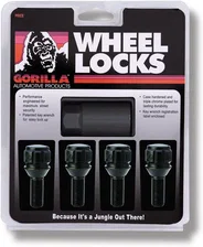 Conical Seat Lug Bolt Lock Set 14mm x 1.50 Black 27mm Thread Length Set of 4 for Alfa Romeo image 1