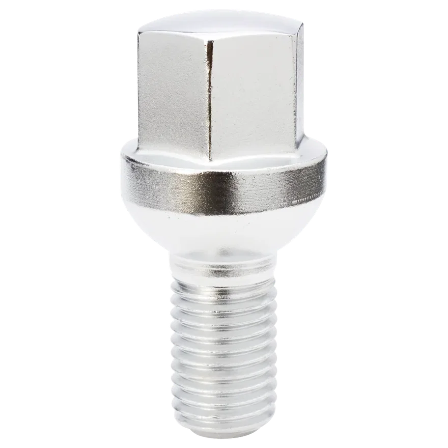 Ball Seat (R12) Lug Bolt 17mm Hex 12mm x 1.50 Chrome 20mm Thread Length Bulk
