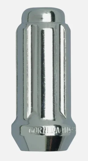 Small Diameter Spline Acorn XL Lug Nut 1/2"-20 Chrome Bulk