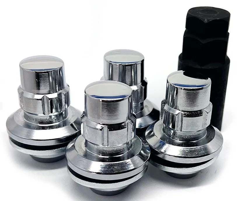 Original Gorilla Lock Set Toyota Mag 13/16"&7/8" Dual Hex 14x1.5 Chrome Set of 4