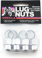 SST Open End 13/16" Hex 1/2"-20 Chrome Pack of 4 Lug Nuts and 4 Washers image 1