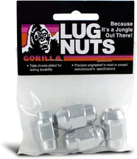 Acorn Bulge 3/4" Hex 14mm x 1.50 Chrome Pack of 4 Lug Nuts image 1