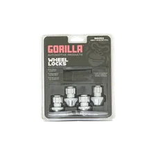 Original Gorilla Lock Set Factory Style Bulge 13/16"&7/8" Hex 14x1.5 Chrome 4Pk image 1