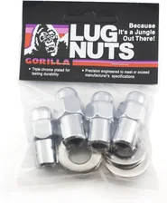 Cragar Mag 13/16" Hex 12mm x 1.50 Chrome Pack of 4 Lug Nuts and 4 Washers image 1