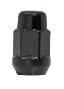 Acorn Bulge Lug Nut 13/16" Hex 1/2"-20 Black Bulk