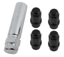 Small Diam Spline E-T Lock Set 3/4" & 13/16" Key 12mm x 1.50 Black Set of 4 image 2