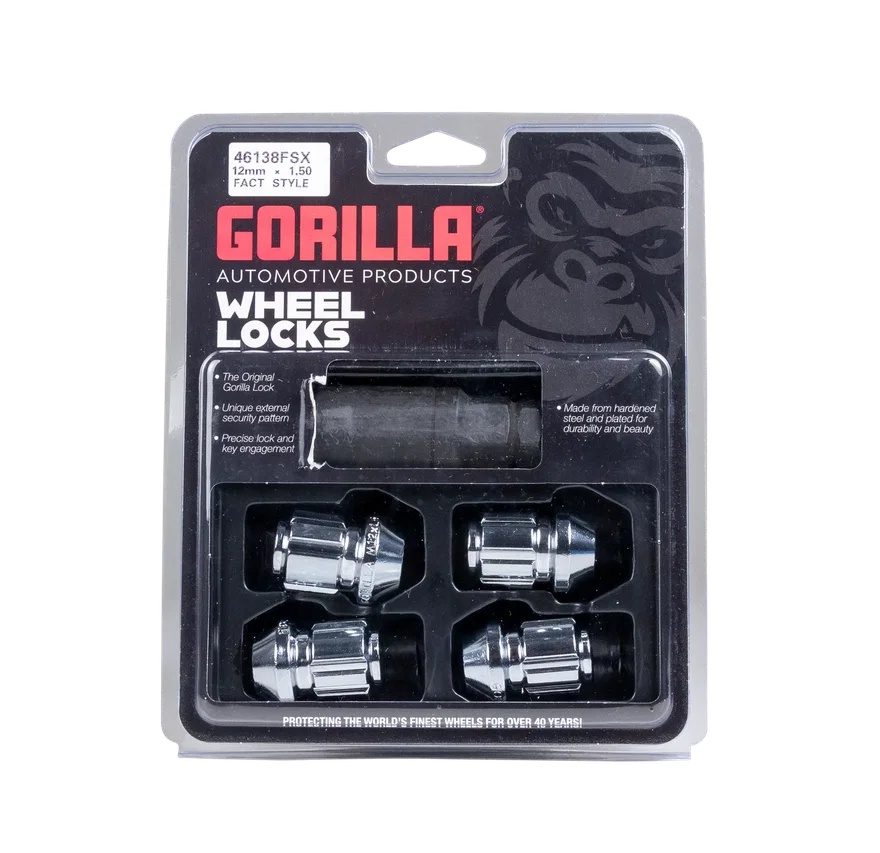 Factory Style Lock Nut 3/4" Hex 12mm x 1.50 Chrome -4 Pack