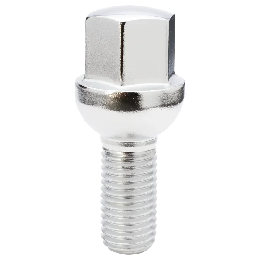 Ball Seat (R13) Lug Bolt 17mm Hex 12mm x 1.50 Chrome 25mm Thread Length Bulk