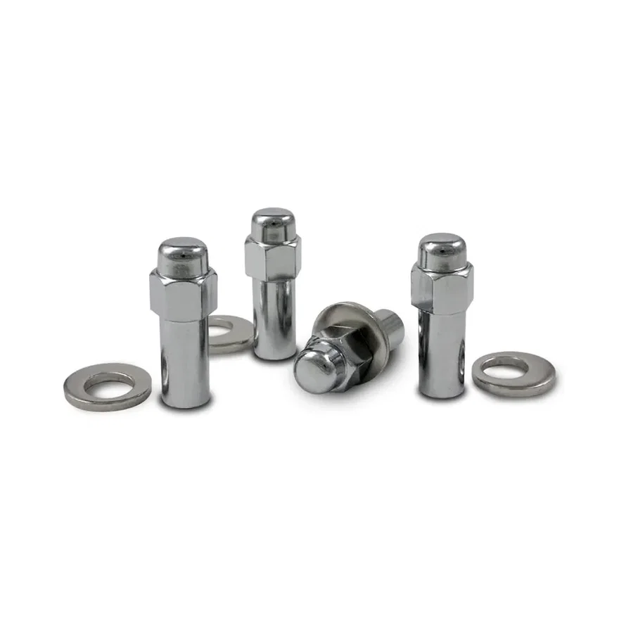 SST Closed End 13/16" Hex 12mm x 1.50 Chrome Pack of 4 Lug Nuts and 4 Washers