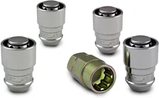 Guard Lock Set Acorn Bulge 3/4"&13/16" Dual Hex 12x1.5 Chrome Set of 4 image 2