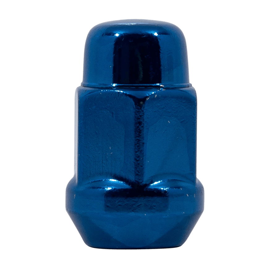 Acorn Bulge Lug Nut 3/4" Hex 12mm x 1.25 Blue Painted Bulk