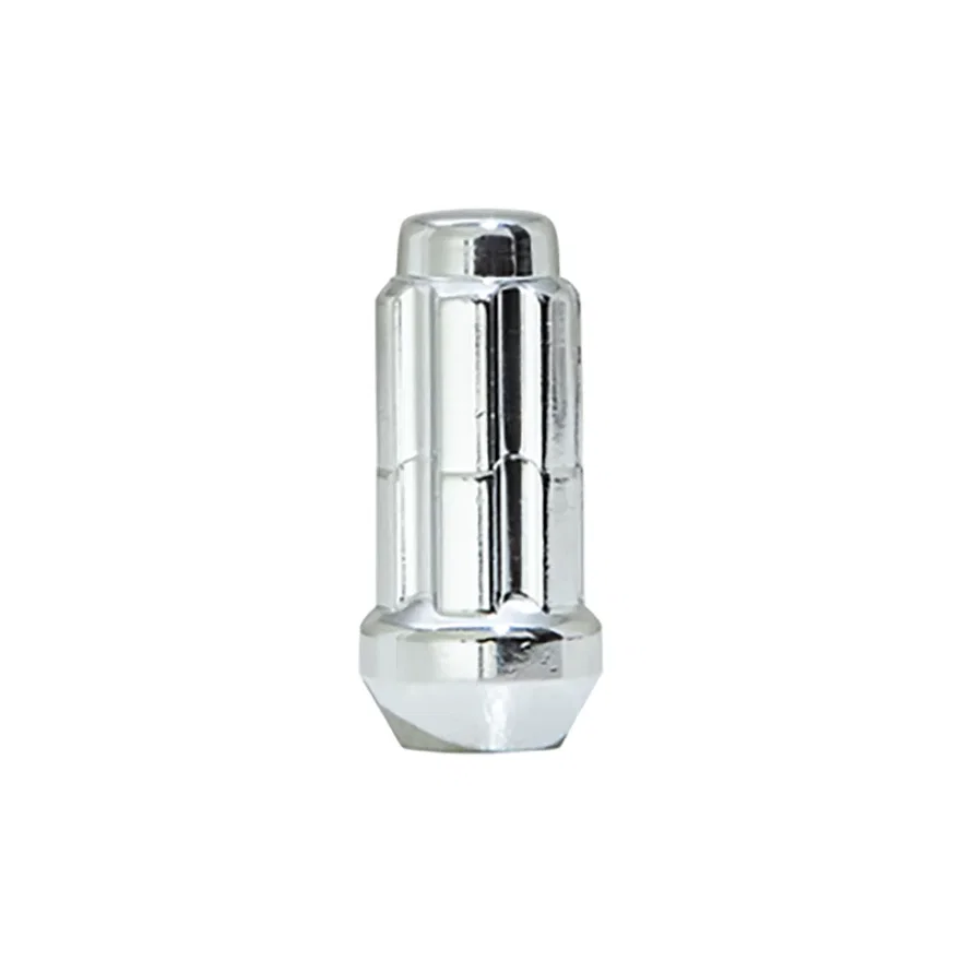 Small Diameter Spline Duplex Lug Nut 12mm x 1.75 Chrome Bulk