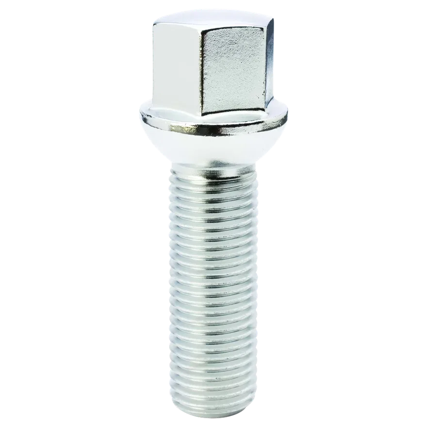 Ball Seat (R14) Lug Bolt 17mm Hex 14mm x 1.50 Chrome 45mm Thread Length Bulk