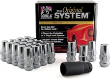 Original Gorilla Lock System Duplex Acorn 13/16"&7/8" Hex 14x1.5 Chrome 24Pk image 2