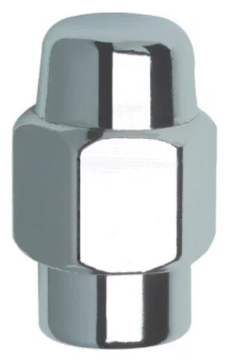Short Shank Lug Nut 13/16" Hex 1/2"-20 Chrome Bulk
