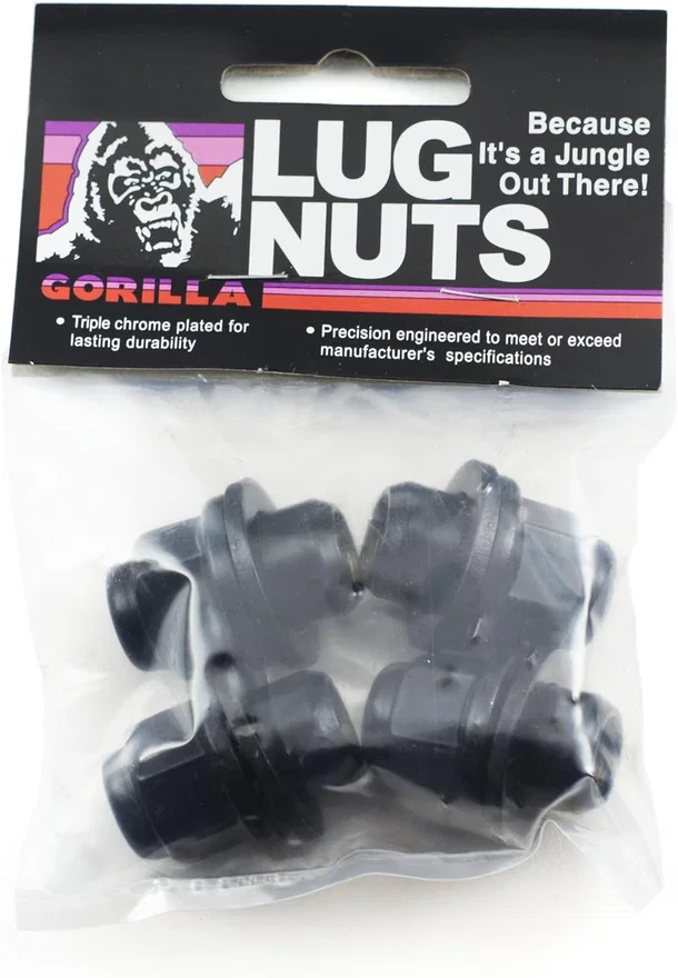 Toyota Mag 21mm Hex 12mm x 1.50 Black Pack of 4 Lug Nuts