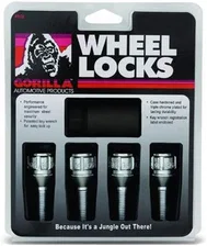 Conical Seat Lug Bolt Lock Set 12mm x 1.25 Chrome 28mm Thread Length Set of 4 image 1