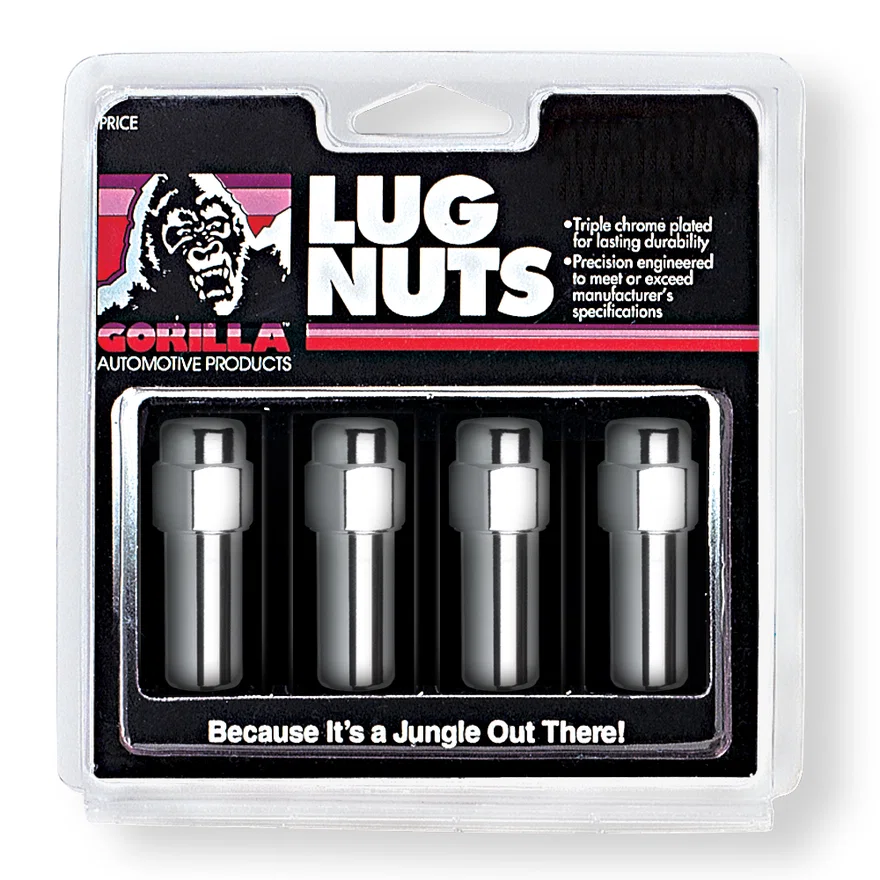 SST Closed End 13/16" Hex 7/16"-20 Chrome Pack of 4 Lug Nuts and 4 Washers