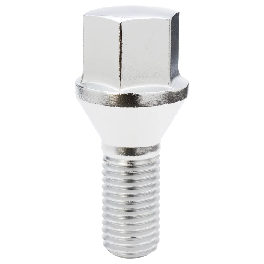 Conical Seat Lug Bolt 19mm Hex 14mm x 1.50 Chrome 32mm Thread Length Bulk