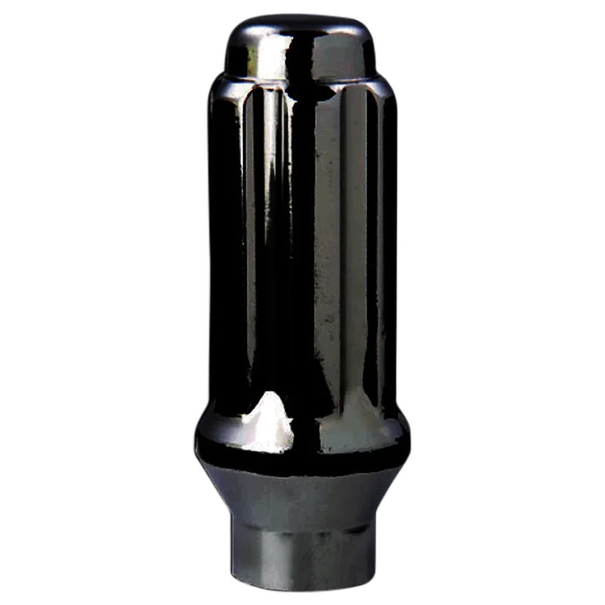 Small Diameter Spline Duplex E-T Lug Nut 14mm x 1.50 Black Bulk