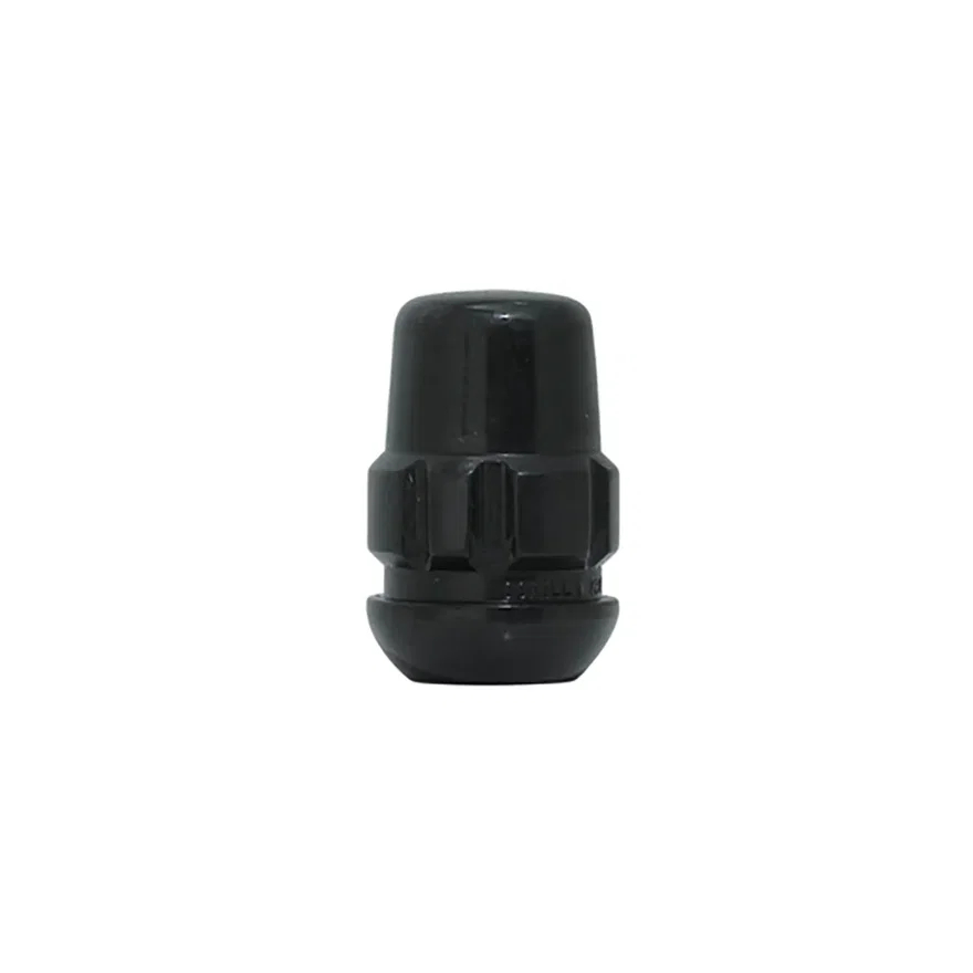 Original Gorilla Lock Set Acorn Bulge 3/4" Hex 12mm x 1.50 Black Set of 4