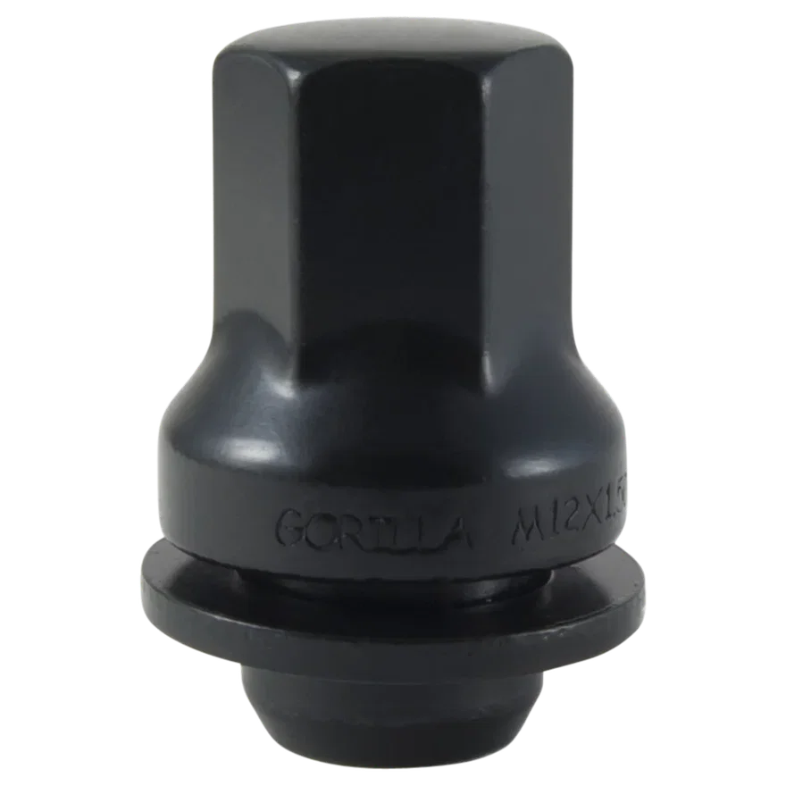 Jaguar Mag Lug Nut 3/4" (19mm) Hex 12mm x 1.50 Black Bulk