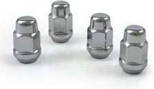 Acorn Bulge 3/4" Hex 14mm x 1.50 Chrome Pack of 4 Lug Nuts image 2
