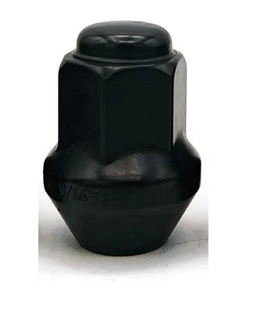 Factory Style Bulge Lug Nut 7/8" (22mm) Hex 9/16"-18 Black Bulk